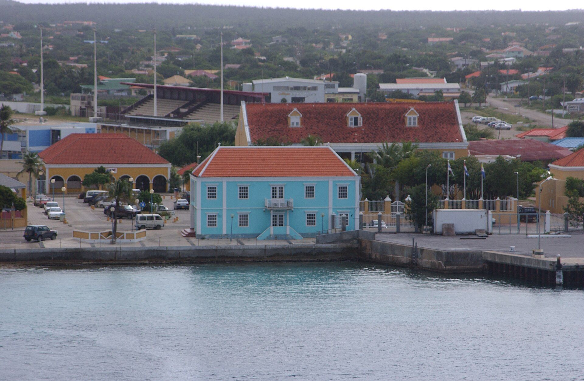 Kade van Kralendijk op Bonaire
