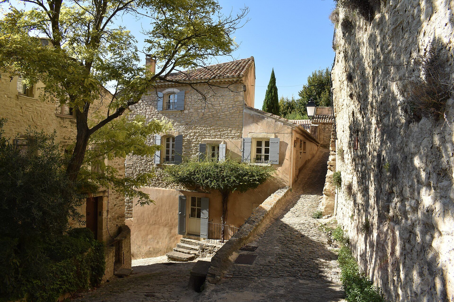 Stenen huizen in Gordes, Provence